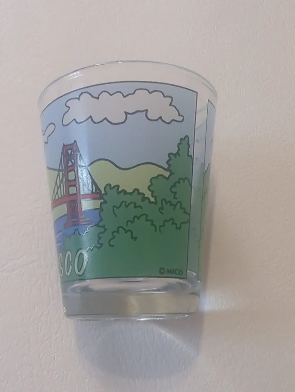 Set Of Two Souvenir Shot Glasses San Francisco Shot Glasses Almost Vintage